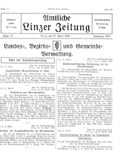 Amtliche Linzer Zeitung 19280427 Seite: 1