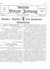 Amtliche Linzer Zeitung 19280518 Seite: 1