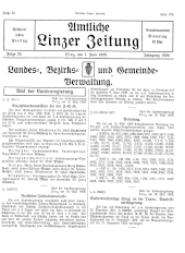 Amtliche Linzer Zeitung 19280601 Seite: 1