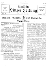 Amtliche Linzer Zeitung 19280608 Seite: 1