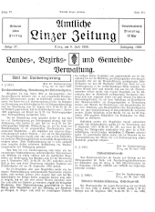 Amtliche Linzer Zeitung 19280706 Seite: 1