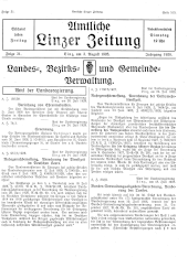 Amtliche Linzer Zeitung 19280803 Seite: 1