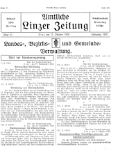 Amtliche Linzer Zeitung 19281012 Seite: 1