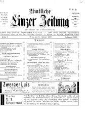 Amtliche Linzer Zeitung 19290111 Seite: 1