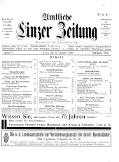 Amtliche Linzer Zeitung 19290118 Seite: 1