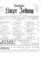 Amtliche Linzer Zeitung 19290322 Seite: 1