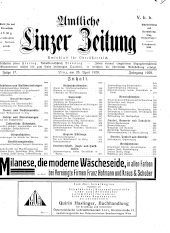 Amtliche Linzer Zeitung 19290426 Seite: 1