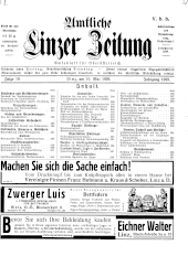 Amtliche Linzer Zeitung 19290510 Seite: 1