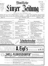 Amtliche Linzer Zeitung 19291115 Seite: 1