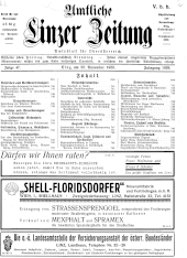 Amtliche Linzer Zeitung 19291122 Seite: 1