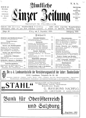 Amtliche Linzer Zeitung 19291206 Seite: 1