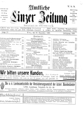 Amtliche Linzer Zeitung 19291220 Seite: 1