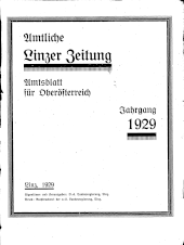 Amtliche Linzer Zeitung 1929bl01 Seite: 1