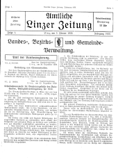 Amtliche Linzer Zeitung 19300103 Seite: 1