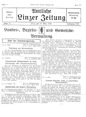 Amtliche Linzer Zeitung 19300314 Seite: 1