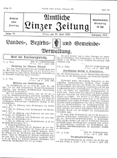 Amtliche Linzer Zeitung 19300620 Seite: 1