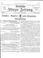 Amtliche Linzer Zeitung 19300822 Seite: 1