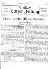 Amtliche Linzer Zeitung 19300829 Seite: 1