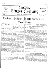 Amtliche Linzer Zeitung 19300912 Seite: 1