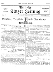 Amtliche Linzer Zeitung 19300919 Seite: 1