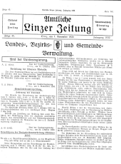 Amtliche Linzer Zeitung 19301107 Seite: 1