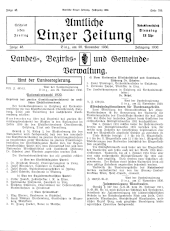 Amtliche Linzer Zeitung 19301128 Seite: 1