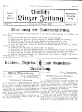 Amtliche Linzer Zeitung 19301212 Seite: 1