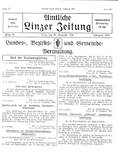 Amtliche Linzer Zeitung 19301226 Seite: 1