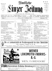 Amtliche Linzer Zeitung 19310213 Seite: 1