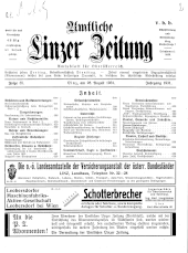 Amtliche Linzer Zeitung 19310828 Seite: 1