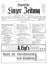 Amtliche Linzer Zeitung 19311030 Seite: 1