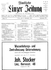 Amtliche Linzer Zeitung 19311113 Seite: 1