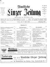 Amtliche Linzer Zeitung 19320415 Seite: 1