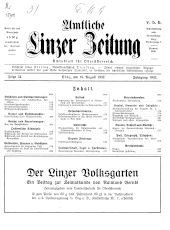 Amtliche Linzer Zeitung 19320819 Seite: 1