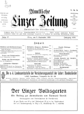 Amtliche Linzer Zeitung 19320909 Seite: 1