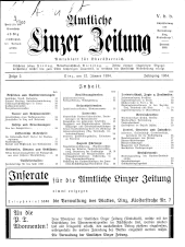 Amtliche Linzer Zeitung 19340112 Seite: 1