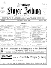 Amtliche Linzer Zeitung 19340119 Seite: 1