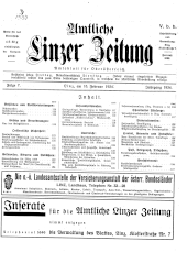 Amtliche Linzer Zeitung 19340216 Seite: 1