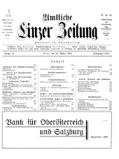 Amtliche Linzer Zeitung 19340323 Seite: 1