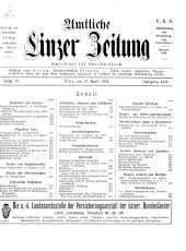 Amtliche Linzer Zeitung 19340413 Seite: 1