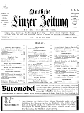 Amtliche Linzer Zeitung 19340420 Seite: 1