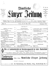 Amtliche Linzer Zeitung 19340525 Seite: 1