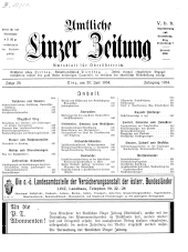 Amtliche Linzer Zeitung 19340720 Seite: 1