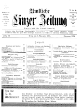 Amtliche Linzer Zeitung 19341102 Seite: 1