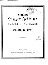 Amtliche Linzer Zeitung 1934bl01 Seite: 1