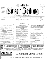 Amtliche Linzer Zeitung 19350118 Seite: 1