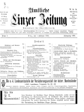 Amtliche Linzer Zeitung 19350201 Seite: 1