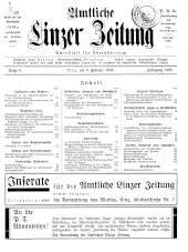 Amtliche Linzer Zeitung 19350208 Seite: 1