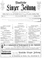 Amtliche Linzer Zeitung 19350329 Seite: 1