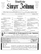 Amtliche Linzer Zeitung 19350426 Seite: 1